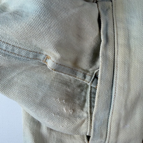 POLO RALPH LAUREN Stonewashed Destressed Denim Trucker Jacket Mens Size L - Picture 9 of 10